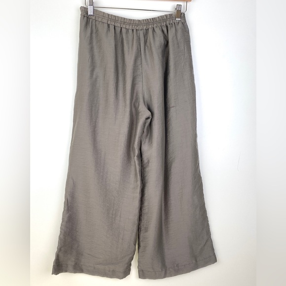 KBF Elastic Waist Wide-Leg Pants Tencel - Picture 5 of 8